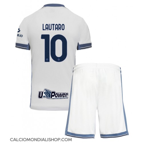 Maglie da calcio Inter Milan Lautaro Martinez #10 Seconda Maglia Bambino 2024-25 Manica Corta (+ Pantaloni corti)